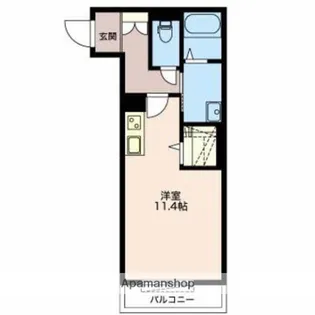 SHAMAISON TANIGUCHI【204号室】の間取り