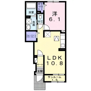 ソラティオ【1階】の間取り