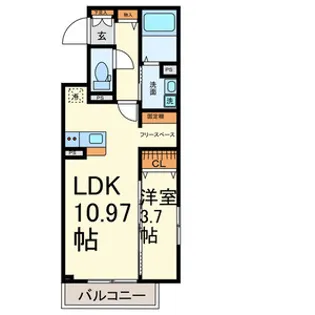 RAFFINE TOKIWA【401号室号室】の間取り