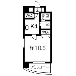 ランドマーク西町【4階】の間取り