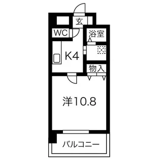ランドマーク西町【4階】の間取り