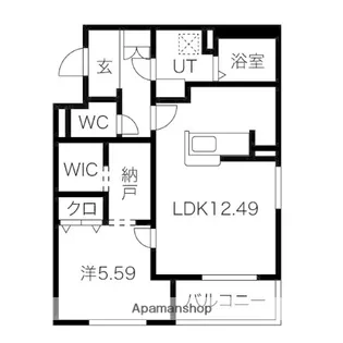 カーサパズE【3階】の間取り