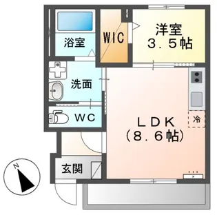 トロン【1階】の間取り