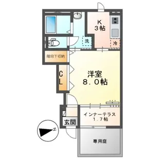 パティオ【1階】の間取り