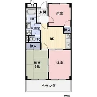ルミエール八幡【4階】の間取り