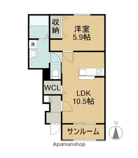 E−クローバー【1階】の間取り