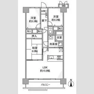 スペリア桑名二番館【2階】の間取り