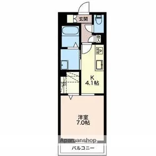 アミソル【1階】の間取り