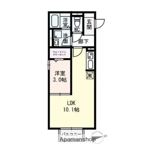 エクセルーム K−Ⅲ.【2階】の間取り