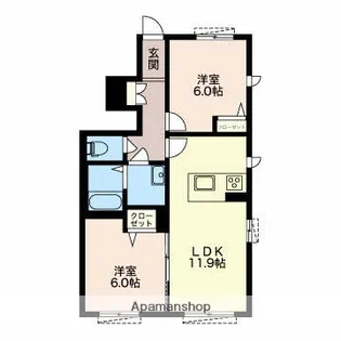 GRAN LUCIA【1階】の間取り