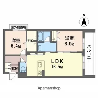 シャーメゾンフーブル【2階】の間取り