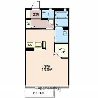 カルチェ・ブラン H【1階】の間取り