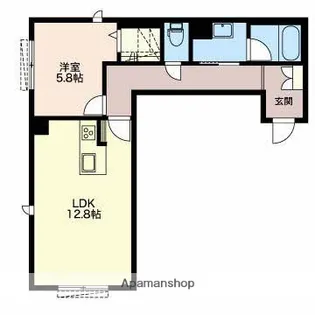 アネシスvilla西浦【3階】の間取り