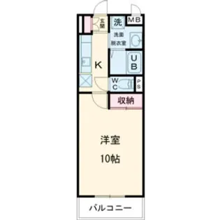 PLUMERIA SHIRASUKA【1階】の間取り