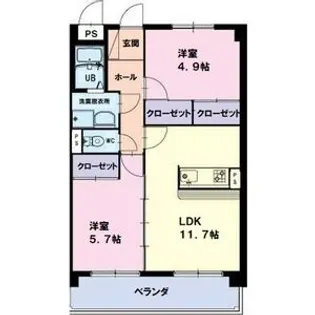 プリリアンスTAKEKOSHI【3階】の間取り