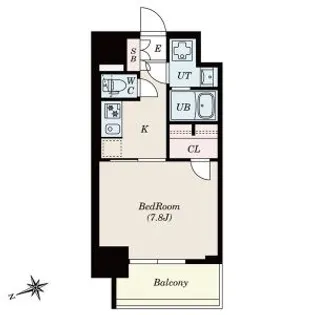 SーRESIDENCE四日市安島ALOGGIO フリーレント・家【9階】の間取り