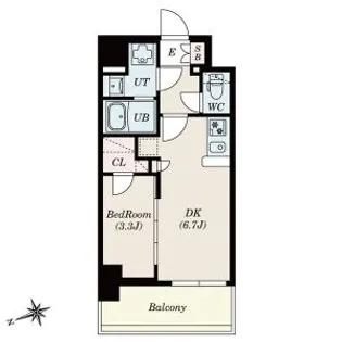 SーRESIDENCE四日市安島ALOGGIO【2階】の間取り