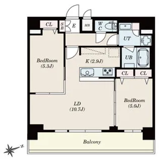 SーRESIDENCE四日市安島ALOGGIO【13階】の間取り