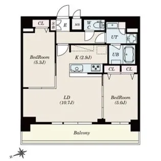 SーRESIDENCE四日市安島ALOGGIO【13階】の間取り