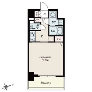 SーRESIDENCE四日市安島ALOGGIO【9階】の間取り