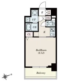 SーRESIDENCE四日市安島ALOGGIO【4階】の間取り