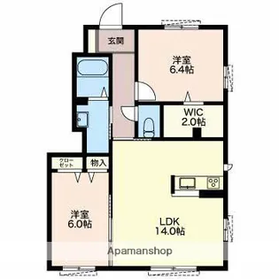 雪月花7番館【1階】の間取り