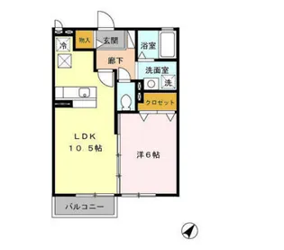 カモミール【1階】の間取り