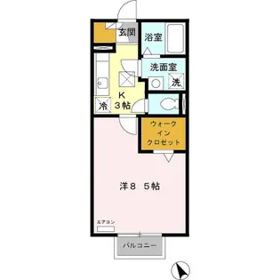 プランドール【1階】の間取り