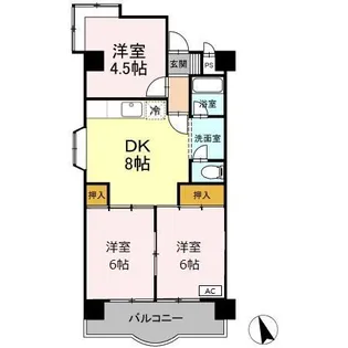 エスポア菰野【2階】の間取り