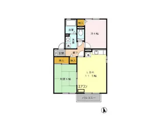 エスポワール星見ヶ丘 A【2階】の間取り