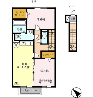サンクレール【2階】の間取り