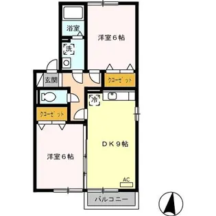 ホクト B【2階】の間取り