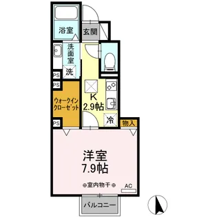 タウンコートⅡ【1階】の間取り