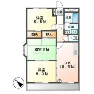 グリーンガーデン【2階】の間取り
