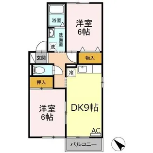 シェレナ山下Ⅷ【2階】の間取り