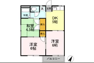 スカイハイツ【2階】の間取り