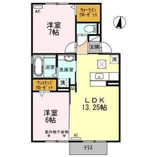 アメニティ掛越【1階】の間取り