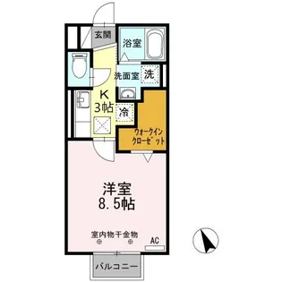 アルディーラ伊倉 B棟【1階】の間取り