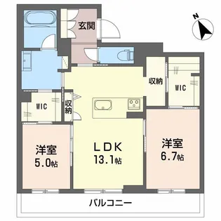 ヴィラ ルーエ【3階】の間取り