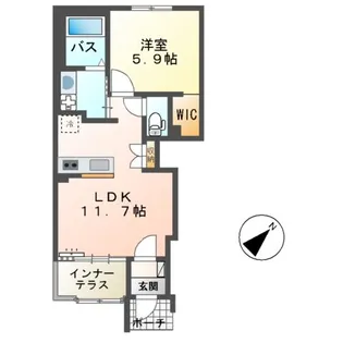 アーヴル鉾田【1階】の間取り