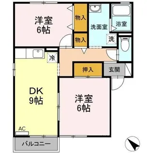 シェレナ山下 ⅩI棟【1階】の間取り