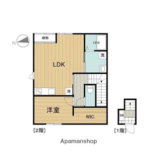 ベレッツァ四日市大矢知【2階】の間取り