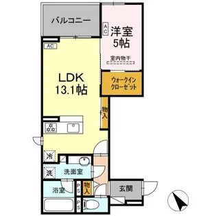 ディーシャンブル石塚町【2階】の間取り
