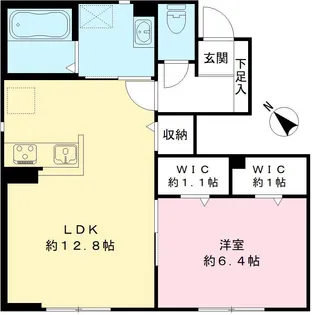 GRUNDY【102号室号室】の間取り