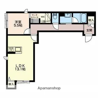 クオリスタ尾畑【1階】の間取り