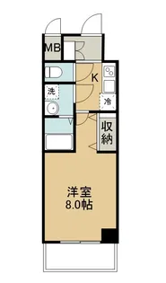 SーRESIDENCE四日市市堀木AMANTE(アマンテ)【8階】の間取り