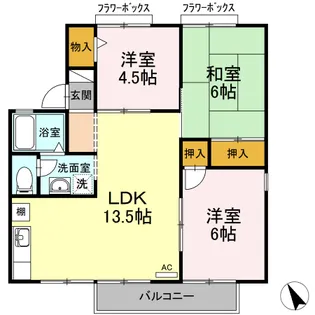 ジョリメゾンセジュール B【2階】の間取り