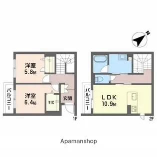 グランココ【1階】の間取り