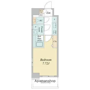 プレイズシード四日市【8階】の間取り