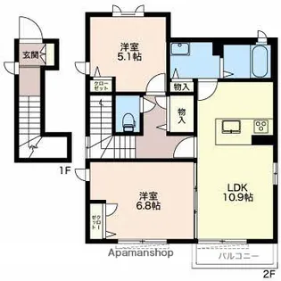 FERIO B【2階】の間取り